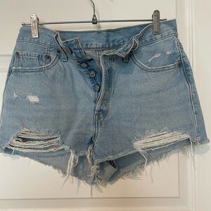 Distressed Denim Women Shorts NWOT
